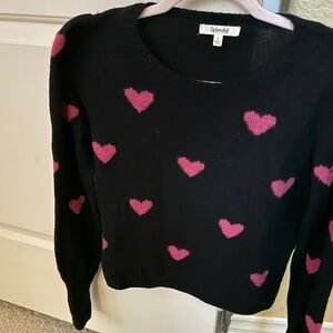 Splendid Adeline Heart Sweater